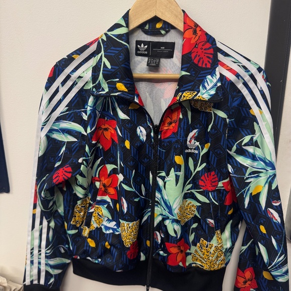 Adidas Floral Track Jacket - Size Large - Picture 1 of 2